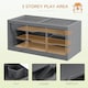 image 3 of PawHut Wooden Hamster Cage, Exercise Play House Pen with Tray, Openable Top