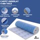 image 3 of NOVECRAFTO Carpet Underlay – 11mm Thick High-Density PU Foam Roll for Bedroom, Living Room & Stairs – Soft, Comfortable, Heat & Sound Insulating Blue | 5 sqm