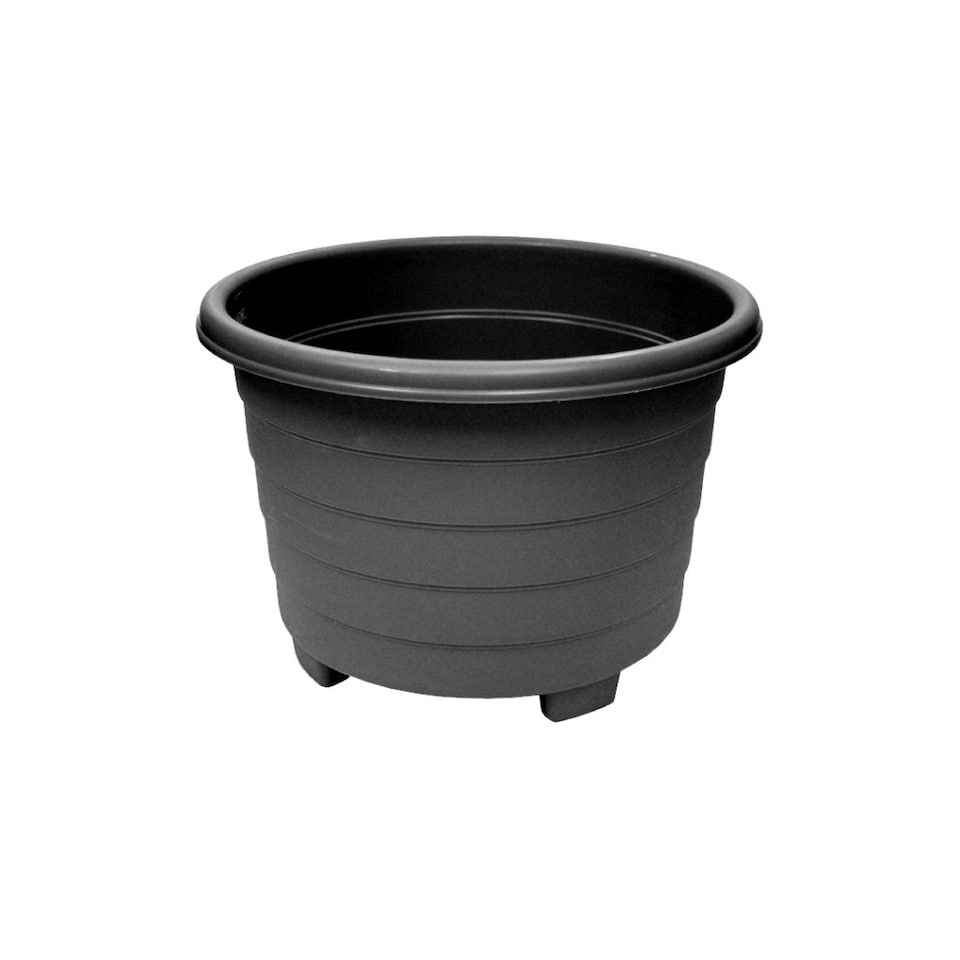 Grosvenor Round Plant Pot - Black - 39cm