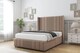 image 2 of Sloomy Hargrave Mink Plush Divan Bed With Mattress 2 Drawers Footend With 54" Wingback Headboard & 12" Matching Footboard 5' King | Brown | Mink | King | 1