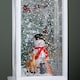 image 6 of 31cm Snowtime Christmas Water Spinner Antique Effect Lantern Snowman & Animals Scene  Dual Powered