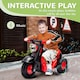 image 8 of AIYAPLAY Ride On Car Foot To Floor Kids Car w/ Music, Bubble - Black