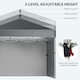 image 4 of Outsunny 3x3 (M) Pop Up Gazebo Party Tent w/ 2 Sidewalls, Weight Bags Dark Grey