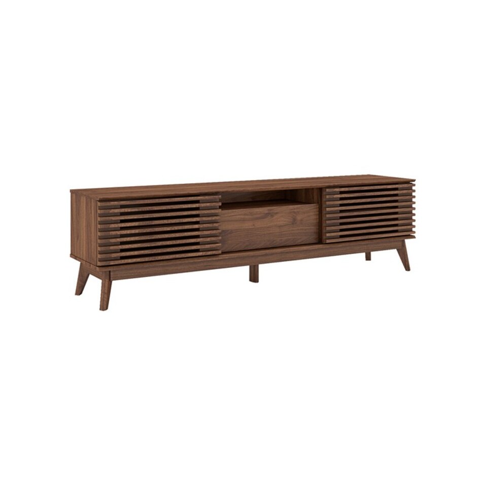image 1 of 1.8m TV Cabinet - MDF - L40 x W179 x H50 cm - Dark Columbian Walnut