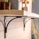 image 5 of Hammer & Tongs Curved Iron Shelf Bracket - D205mm - Black