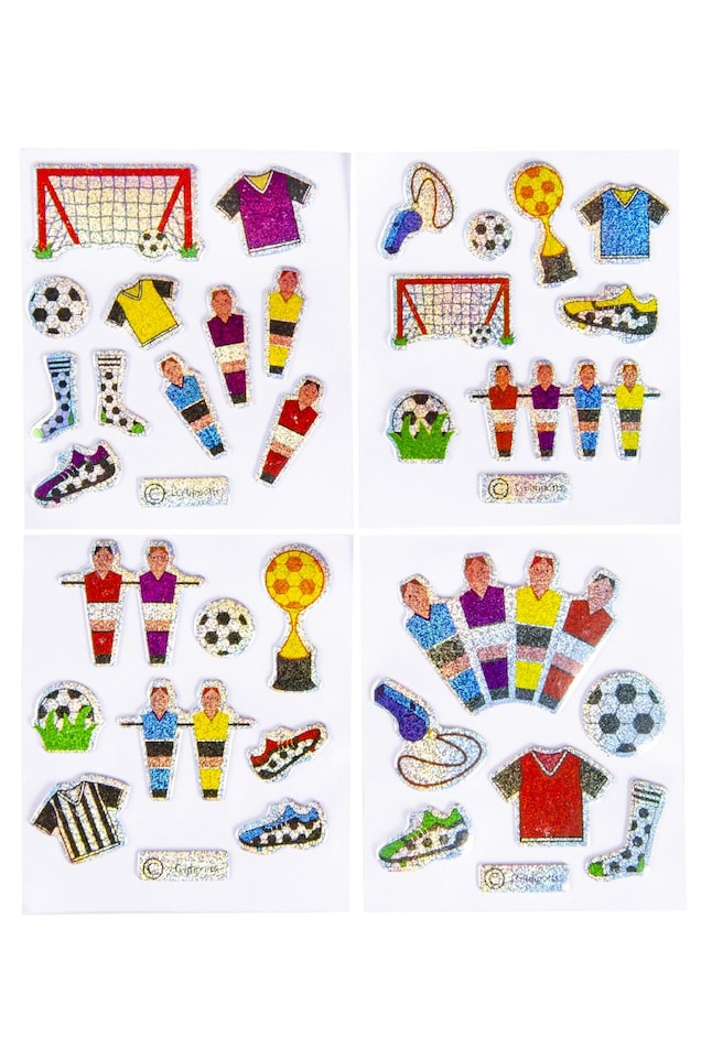 image 1 of Shiny Football Stickers