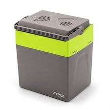30L 240V AC & 12V DC Coolbox Hot Cold Portable Electric Cool Box | Green
