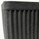 image 3 of Primrose Garden Outdoor Trough Patterned Resin Planter in Artisan Grey 73cm