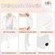 image 10 of COSTWAY Kids Vanity Princess Vanity Table & Chair Set White