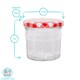 image 3 of Argon Tableware Glass Jam Jars with Lids - 150ml - Pack of 6