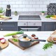 image 5 of Stoven Noir 16cm Non-Stick Saucepan with Lid