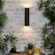 image 2 of BHS Polo Outdoor Wall Light, Black