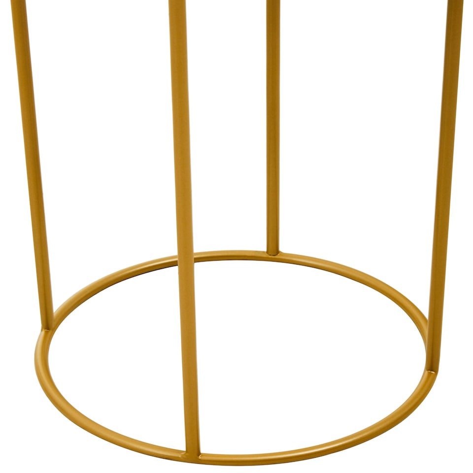 image 1 of Interiors by Premier Contemporary Design Large Black And Gold Floor Standing Planter, Stylish And Functional Large Outdoor Pots Gold