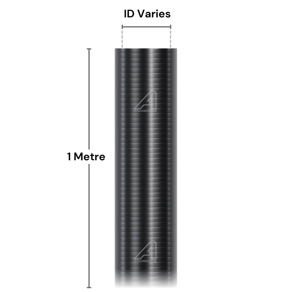 image 1 of Auto Silicone Hoses 19mm Black Silicone Straight Hose Coupler Connector Pipe Turbo Intercooler Radiator Coolant Air Intake
