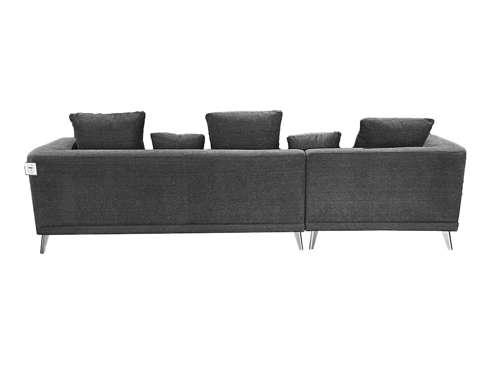 image 1 of The 3 Seater Nova Lounger Left Corner Sofa in Grey or Cream | Grey | One Size