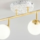 image 5 of BHS Lott Terrazzo Opal Ball 4 Light Spotlight Bar, Satin Brass | Gold | Satin Brass | 1