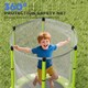 image 7 of AIYAPLAY 4.6FT Kids Trampoline with Safety Enclosure Net | Green | Green