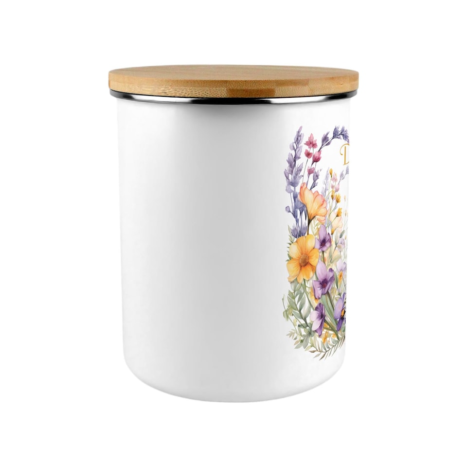 image 1 of Floral Hedgehog Dishwasher Tablets Storage Tin