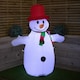 image 2 of 4ft (120cm) LED Outdoor Christmas Inflatables Snowman Indoor Light Up Decorations