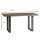 image 4 of Medium Sized Dining Table Linden Live Edge Brown