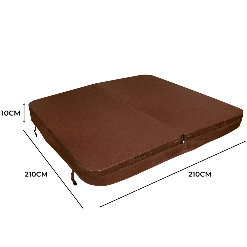 image 1 of 2.1m Hot Tub Spa Cover – Brown Brown