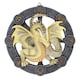 image 1 of Anne Stokes Mabon Resin Dragon Plaque - Yellow/Grey - One Size