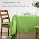 image 8 of Homescapes Lime Green Tablecloth - 178 x 300 cm | Green | 178cm x 300cm (70" x 120")
