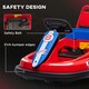 image 5 of HOMCOM 6V Kids Bumper Car, 360° Rotation Waltz Car w/ 2 Speeds - Red