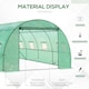 image 3 of Outsunny 6 x 3M Polytunnel Walk-in Garden Greenhouse with Zip Door and Windows