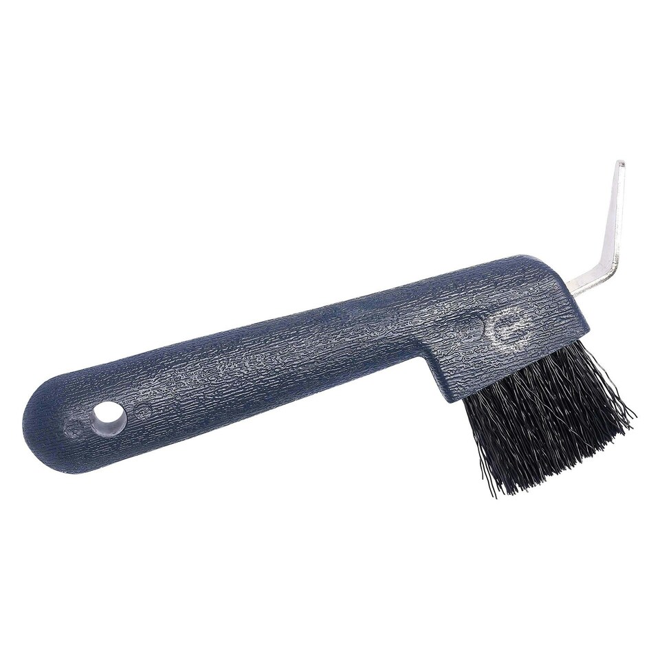 Imperial Riding Logo Horse Hoof Pick & Brush - Navy - One Size