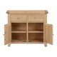 image 3 of Windsor 2 Door 2 Drawer Sideboard - L40 x W97 x H81.5 cm - Natural Oak