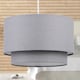 image 5 of Pair of Dark Grey 2 Tier Ceiling Light Shades | Grey | Medium | 2