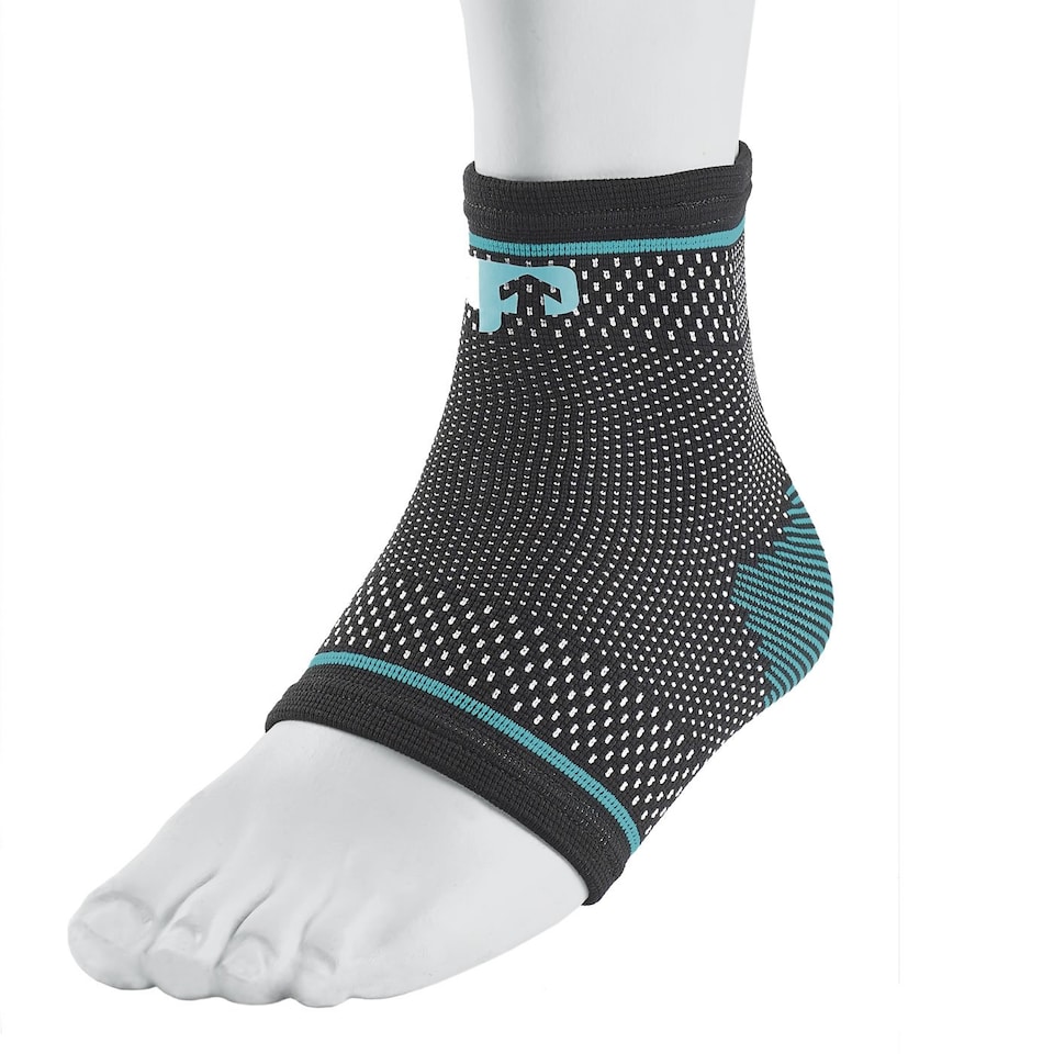 image 1 of Ultimate Performance Ultimate Compression Elastic Ankle Support, Medium, Black/Blue Up5155M