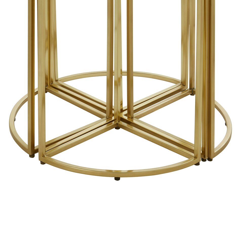 image 1 of Interiors by Premier Versatile Design Nesting Tables, Elegant Round Top Nesting Tables, Sturdy And Durable Modern Nesting Table Black