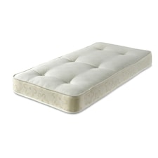 Gold Damask Tufted Mattress - 17cm Deep, Dual-Sided Comfort | Yellow | Small Single