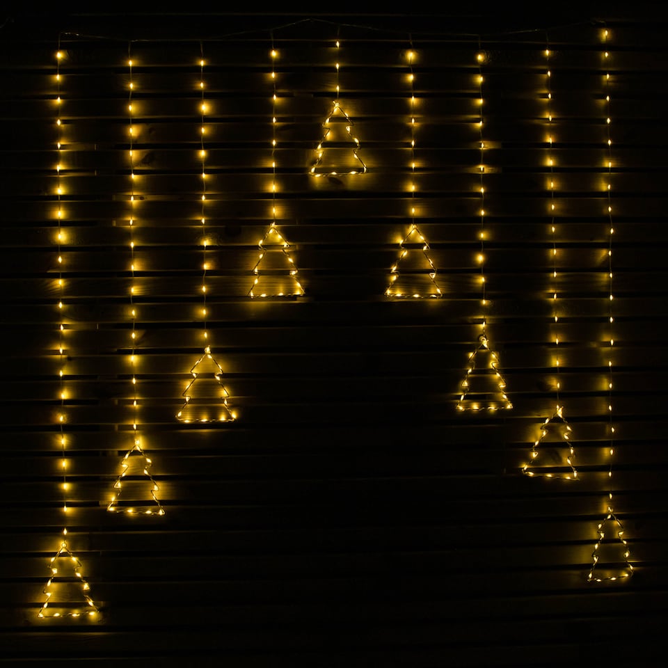 image 1 of 1.2m x 1.2m FlexiBrights Christmas Tree Curtain Lights with 258 Warm White LEDs