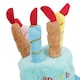 image 2 of Blue Dog Plush Happy Birthday Candle Cake Hat Dog Novelty Hat Birthday Gift