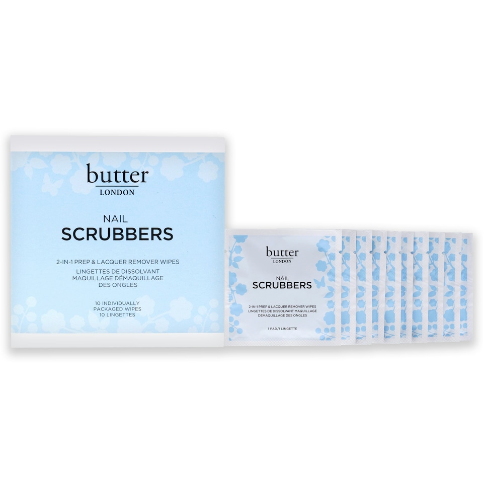 image 1 of Nail Scrubbers by Butter London for Women - 10 Pc Wipes