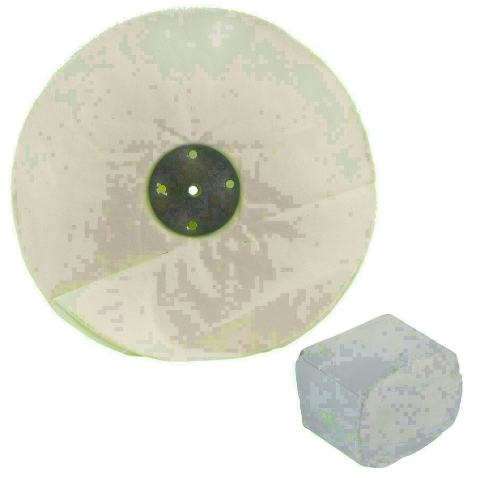image 1 of G Loose Unstitched Floppy Final Polishing Mop 12 x 1.5" 3 Row With Compound 250g