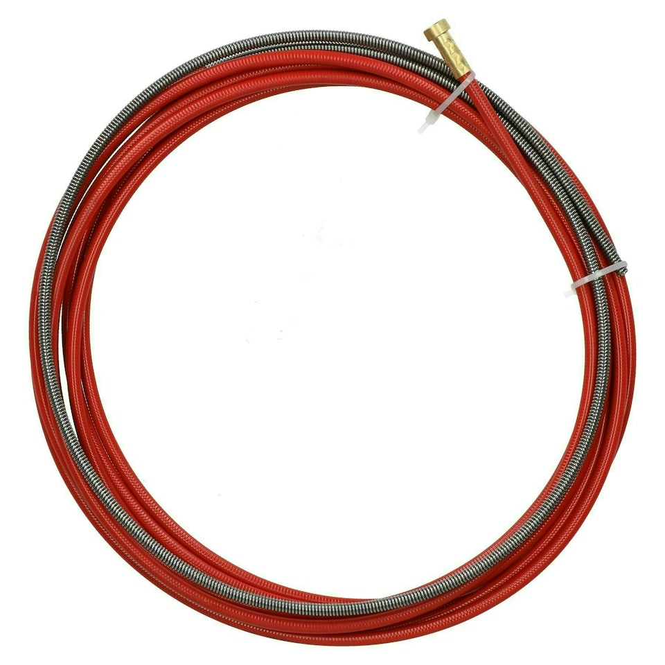 image 1 of P.C. Liner Wire 1.0 - 1.2mm x 4M Welding Red Steel Plastic Coated MIG Torch