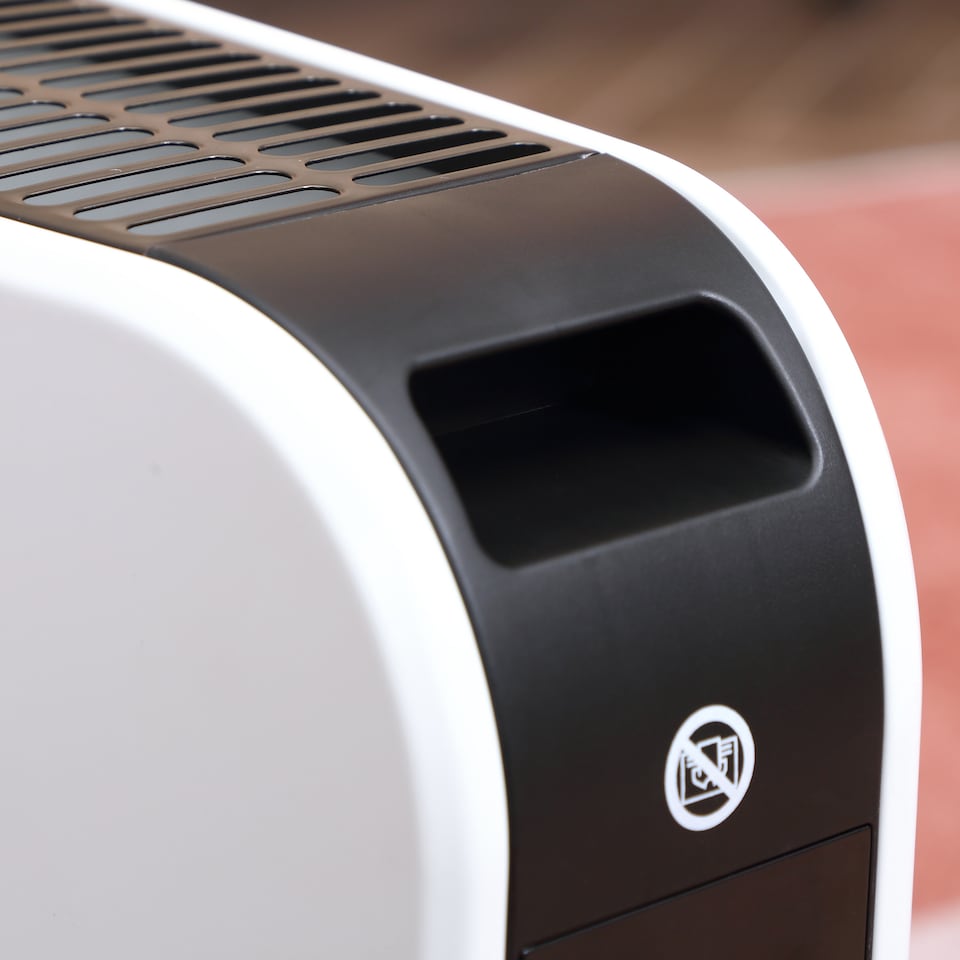 image 1 of HOMCOM Electric Heater, 2180W Portable Convector Heater with 24H Timer, Overheat Protection, Adjustable Temperature for Home, White