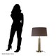 image 2 of Interiors by Premier Table Lamp with Wide Tubular Base Silver