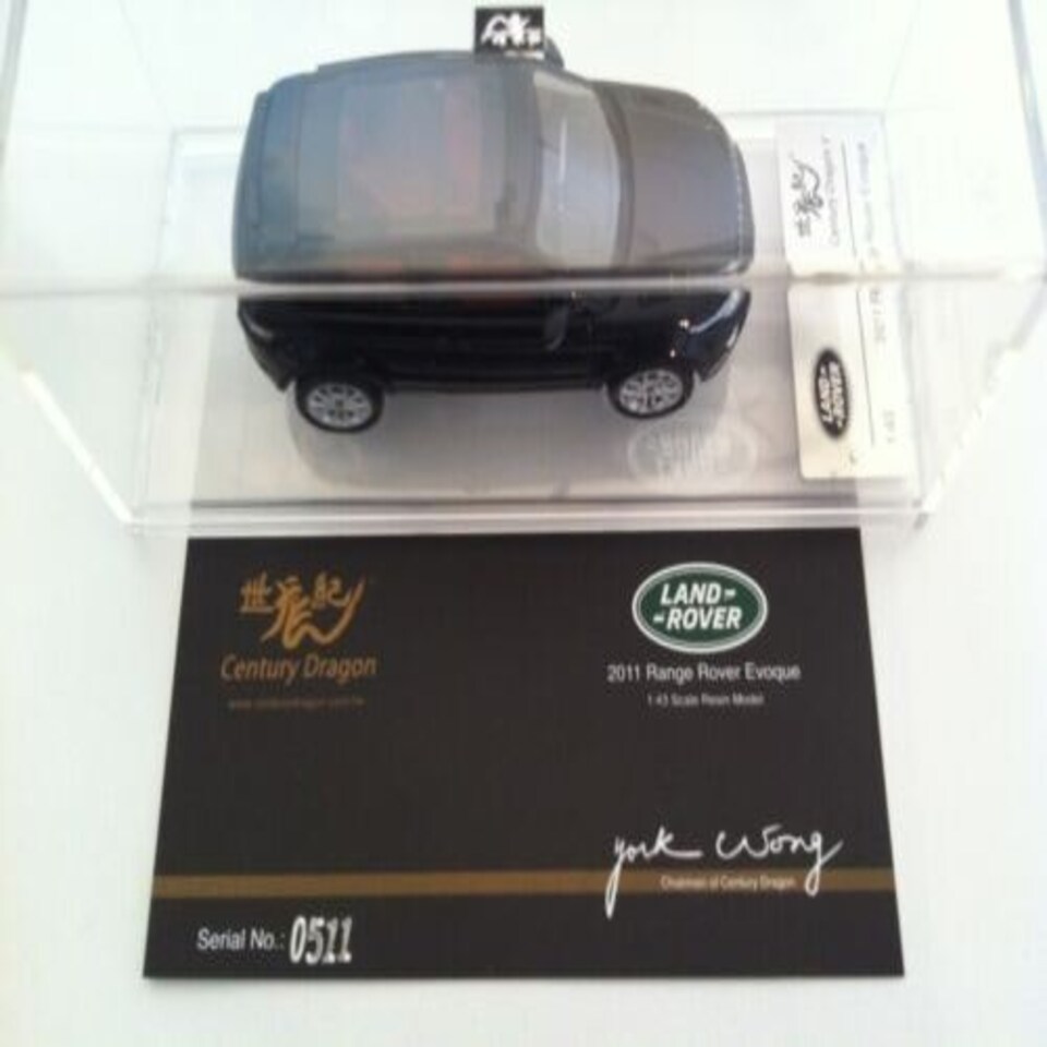 image 1 of Century Dragon Land Rover Evoque 2011 Santorini Black CDLR 1001 New Range