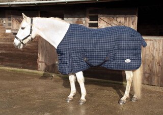 Rhinegold Arizona-6/3-Navy Tappeto Esterno Impermeabile Per Cavallo, Unisex, Tessuto Ripstop 600 Denari