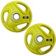image 1 of Olympic 2" Tri-Grip Rubber Encased Cast Iron Weight Plates - 2 x 5kg
