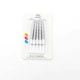 image 3 of 10Pcs Silver Candles - Birthday Cake Topper Silver