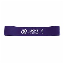 Yoga-Mad Latex Free Mini Resistance Band - Purple - Light