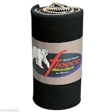 Result Plain Warm Outdoor Fleece Blanket (330gsm) - Black - One Size