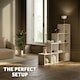 image 8 of Bookshelf Talisa - 10 shelving compartments in cube design White