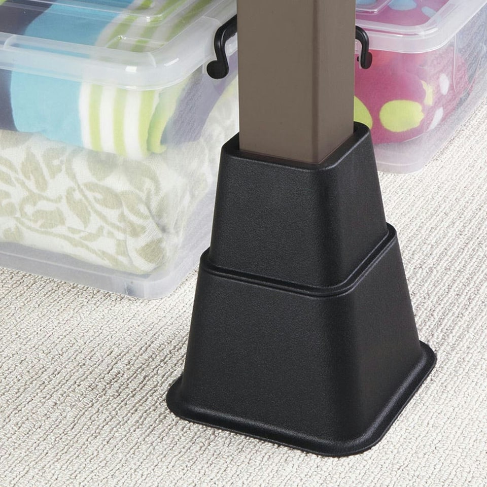 image 1 of KCT 8 Piece Stackable Adjuster Bed Riser